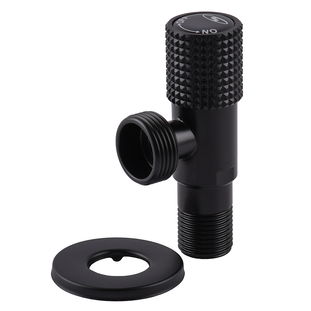 Кран кутовий кераміка SOLOMON EXCLUSIVE 1/2″X3/4″ 989 BB (BLACK/BLACK) ( 1шт.) Луцк - изображение 1