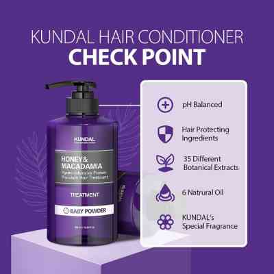 Кондиціонер для волосся Kundal Honey & Macadamia Amber Vanilla Treatment 500 мл (8809568742054) Вінниця