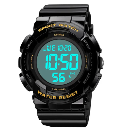 Чоловічий наручний спортивний годинник Skmei 2081 Чорний з золотом /Білий Київ