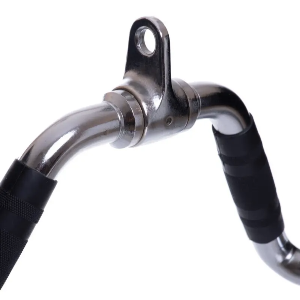 Ручка для тяги York Fitness багатофункціональна з гумовими рукоятками, хром Киев - изображение 7