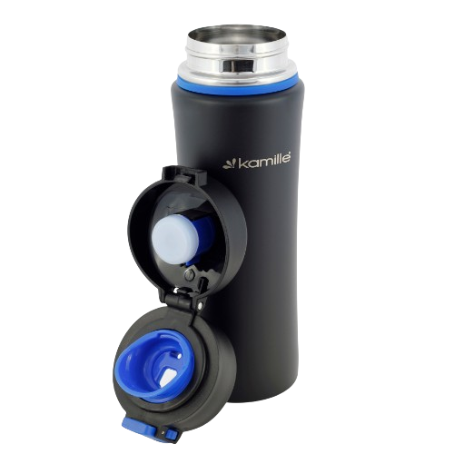 Пляшка спортивна 500мл нержавіюча сталь (мікс) KAMILLE 2066 Житомир - изображение 3