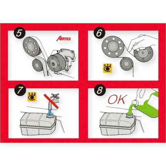 Ремкомплект Рено Кенго I 1.5dCi 01-, Меган II, Сценік II (ремінь, ролики, помпа) ГРМ Мукачево