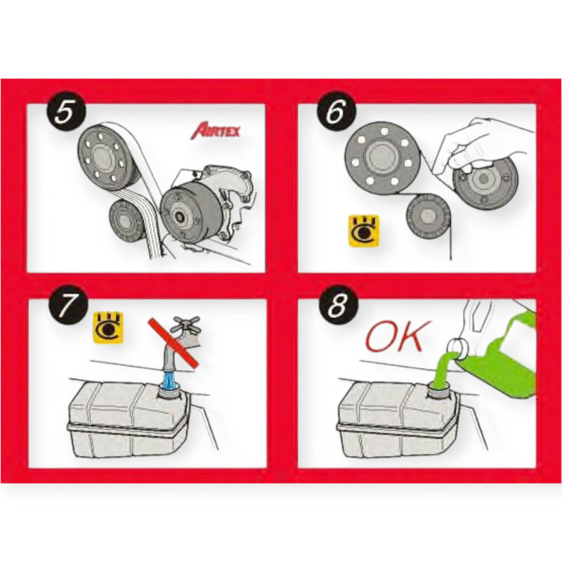 Ремкомплект Рено Кенго I 1.5dCi 01-, Меган II, Сценик II (ремень, ролики, помпа) ГРМ Мукачево - изображение 2