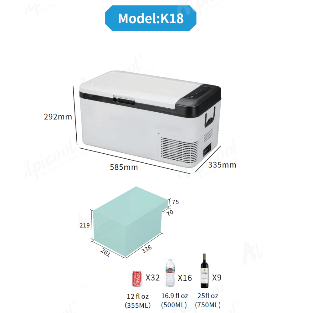 Компрессорный автохолодильник Alpicool K18 (20 литров). До -20℃. (12, 24, 220 вольт) Киев - изображение 7