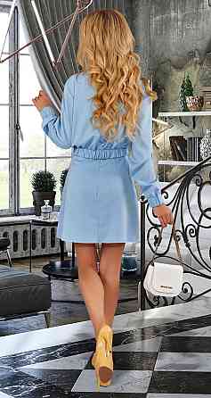 Голубой костюм с юбкой Киев