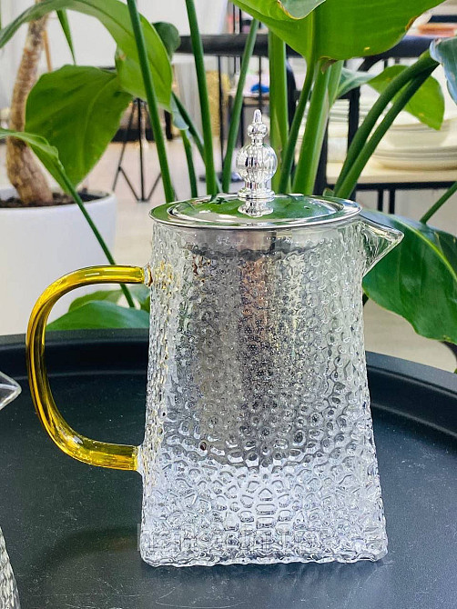 Чайник заварювальний Olens "Крижана Гіза" 750 мл скляний для дому та ресторану Київ - фото 4