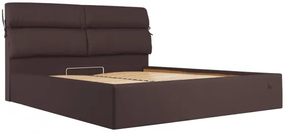 Кровать Двуспальная Edinburgh Comfort 160 х 200 см Fly 2231 С подъемным механизмом и нишей для белья Темно-коричневый Днепр