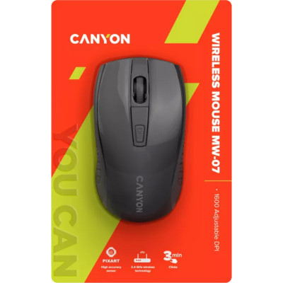 Мышка Canyon MW-7 Wireless Black (CNE-CMSW07B) Винница - изображение 6