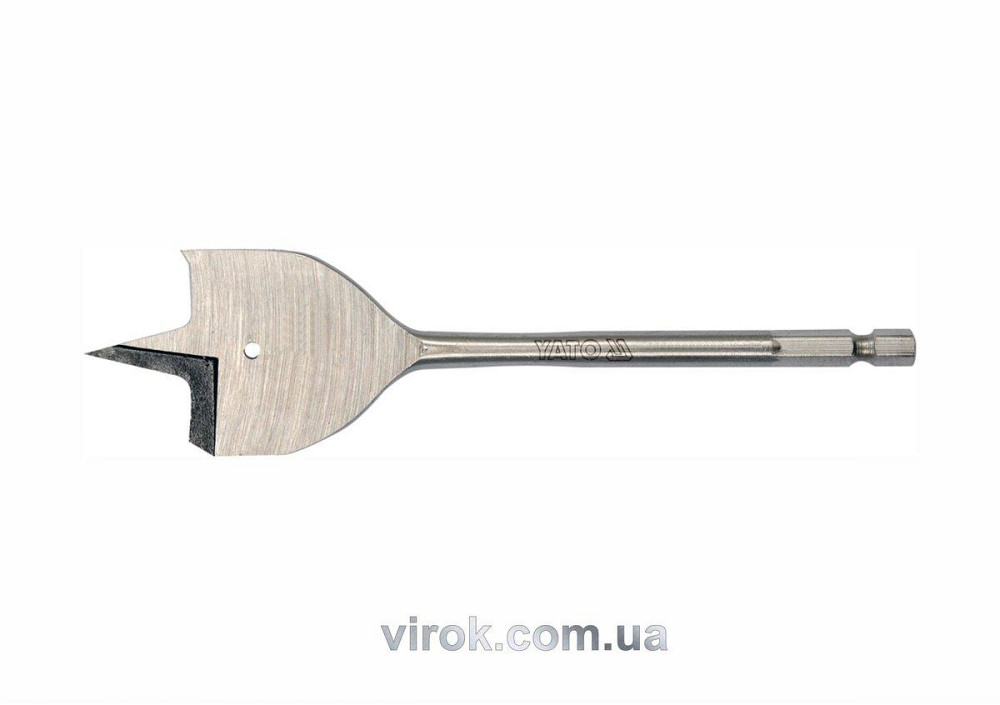 Свердло перове по дереву YATO : 6-гранний хвостик 1/4", Ø= 40 мм, L= 152 мм [50/200] Одеса - фото 1