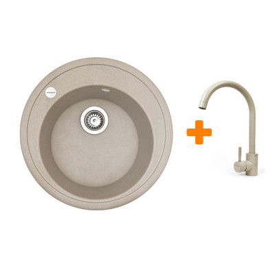 Мойка кухонная Adamant Sun Avena + змішувач (4824296910106) Вінниця - фото 1