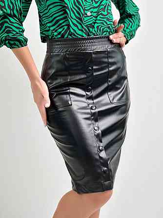 Модна спідниця зі шкіри "Sharm" оптом | Розпродаж моделі Київ