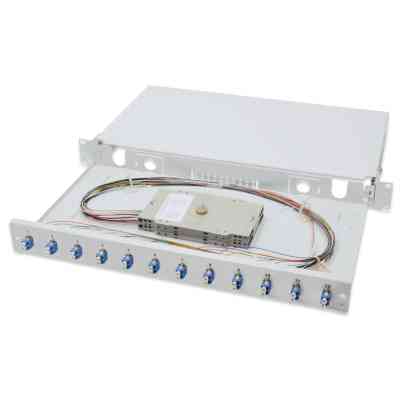 Патч-панель 1U 19&quot;, 12xLC duplex, incl, Splice Cass, OS2 Color Pigtails, Adapter Digitus (DN-96331/9) Вінниця