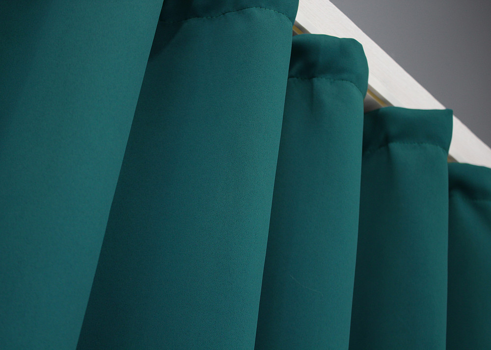 Комплект штор коротких VR-Textil Bagema Rvs № 1297ш 130х170 см 2 шт Изумрудный (35-0123) Киев - изображение 5