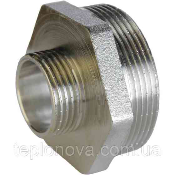 Ниппель редукционный никелированный 2″НР х 1″НР штампованный А0543А(нк) VA Черновцы