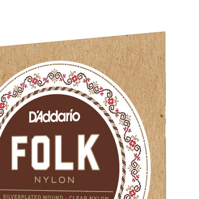 Струни для гітари D'Addario Folk Nylon Ball End Silver Wound / Clear Treble (EJ32C) Вінниця - фото 4