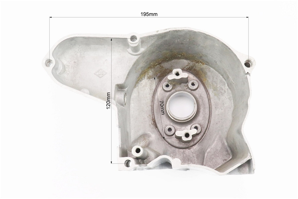 Кришка двигуна ліва (для статора магнето на 2 котушки) 110cc Киев - изображение 4