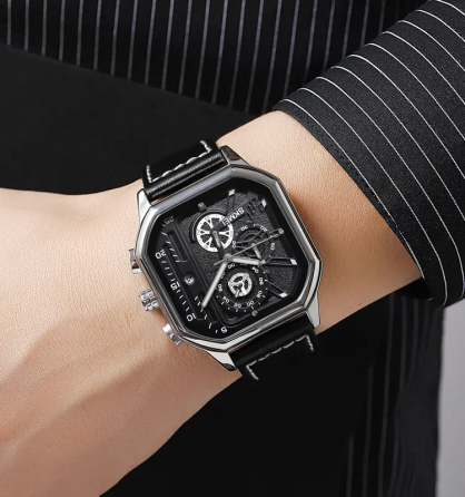 Наручний чоловічий класичний годинник Skmei 1963 Сріблястий Київ