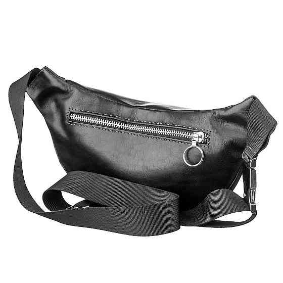 Поясна сумка GRANDE PELLE 11140 Чорна Київ