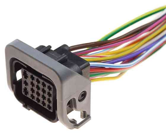 Разьем коннектор с проводом, 19-кон., Эбу,   TE Америка универс., Моторный отсек, Chevrolet Киев