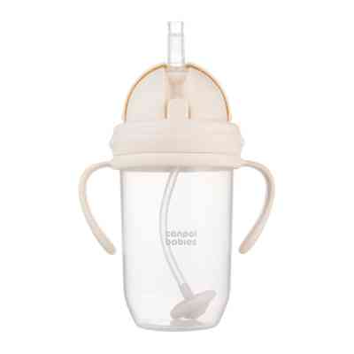 Поїльник-непроливайка Canpol babies з трубочкою і обтяжувачем, 270 мл, кремова (56/623_cre) Вінниця