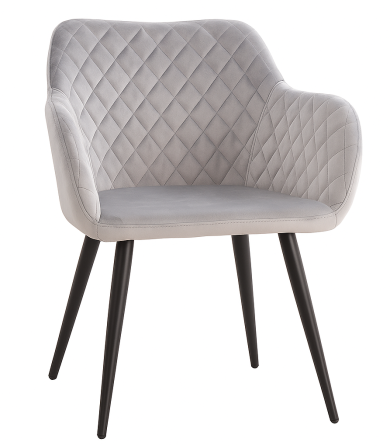 Стілець Арно м'який сіра тканина Дніпро