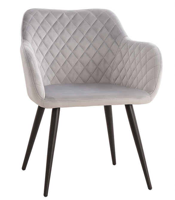 Стілець Арно м'який сіра тканина Дніпро - фото 2