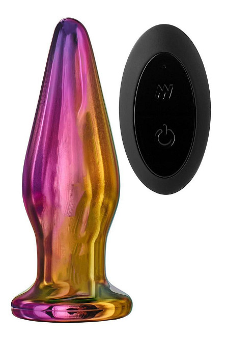 Анальная пробка с вибрацией конусная стеклянная Dream Toys GLAMOUR GLASS Sex Aura Киев - изображение 1