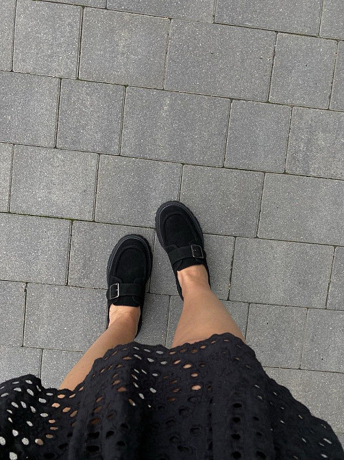 Meideli Лофери жіночі MEIDELI -5 чорні (весна-осінь, замша натуральна) (5993) Коломия - фото 8