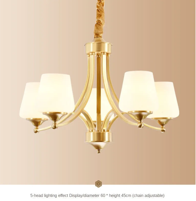 Світлодіодна люстра Дзвін 5027 (Золота) 5 плафонів Вінниця - фото 5