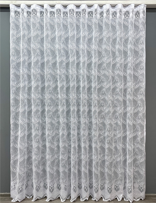 Тюль VR-Textil 644т Премиум Жаккард Белый 300х270 см (42-0131) Киев - изображение 3