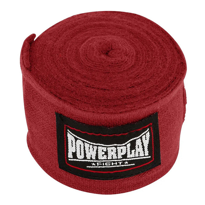 Бинти для боксу PowerPlay 3047 Червоні (4м) Кам'янське - фото 3