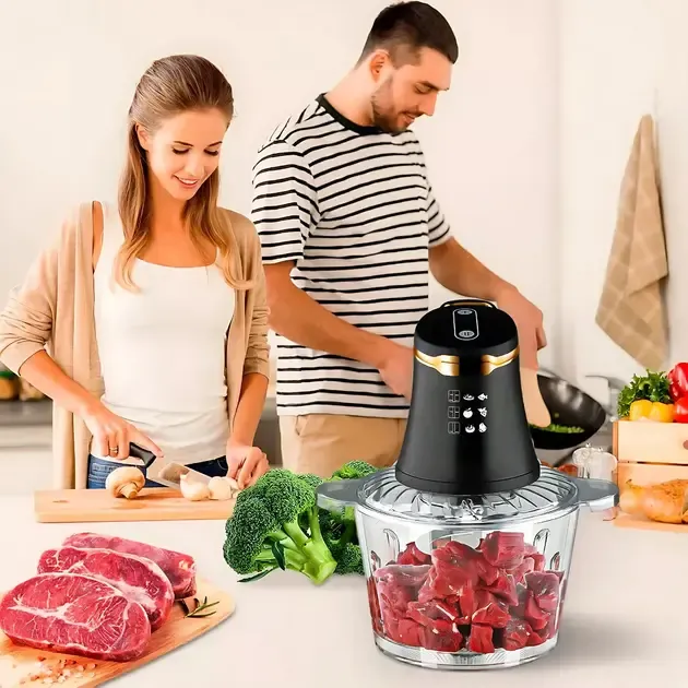 Измельчитель электрический / Кухонный блендер чоппер с чашей Domotec MS 7041 600Вт 3л 32х22х12 см Коломыя - изображение 1