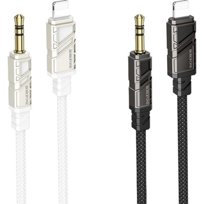 Кабель мультимедийный Lightning to 3.5mm M 1.0m BL22 black BOROFONE (6941991117749) Винница - изображение 2