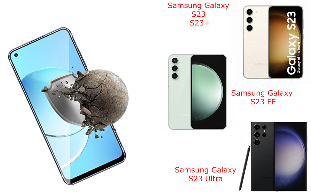 Захисне скло DefenzoGlass для Samsung Galaxy S23, S23+, S23 FE, S23 Ultra – подвійна міцність Київ - фото 2