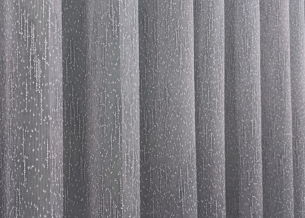 Тюль льон “Дощик” однотонний, колір сірий 1986т Київ - фото 4