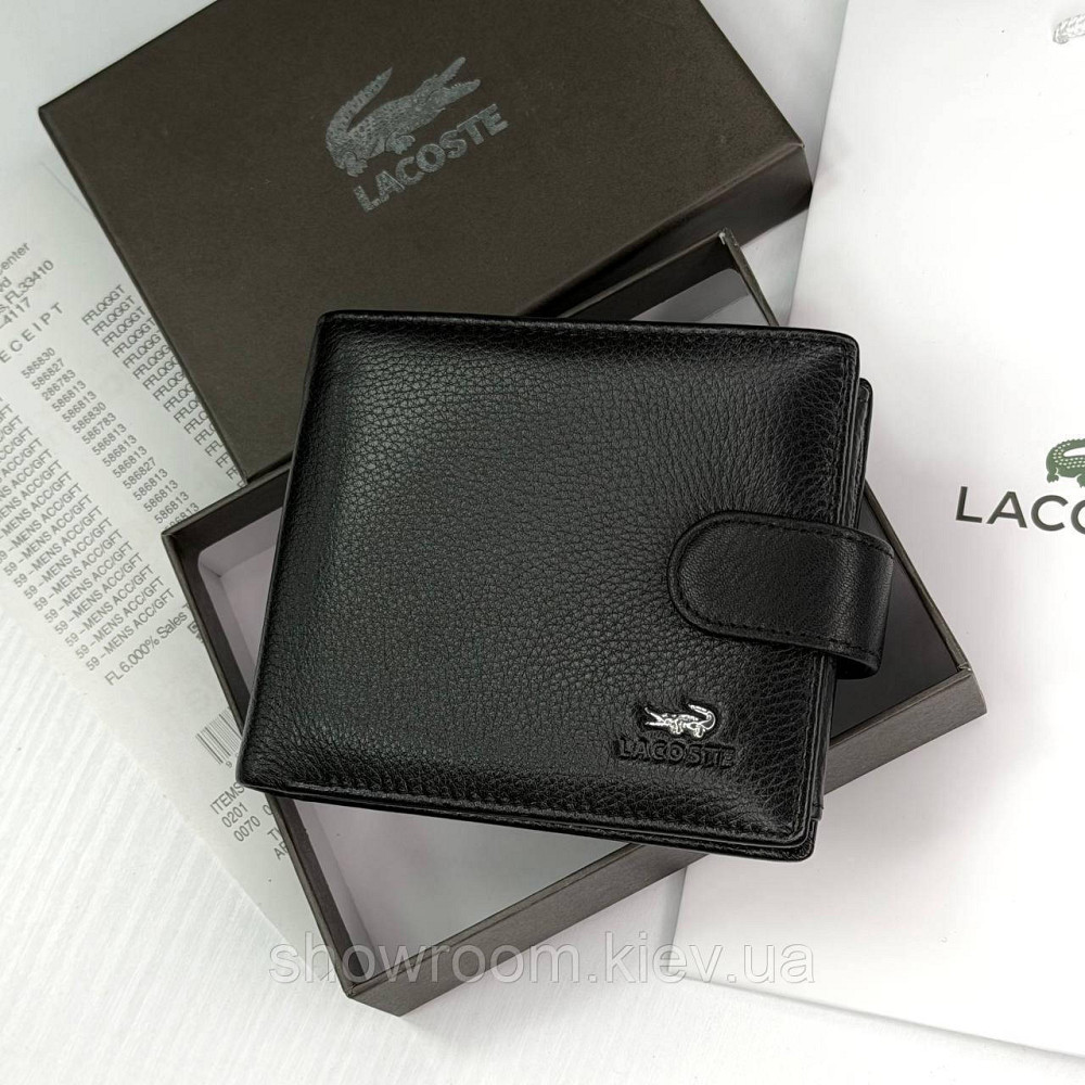 Чоловіче брендове портмоне з монетницею Lacoste (6604) Київ - фото 1