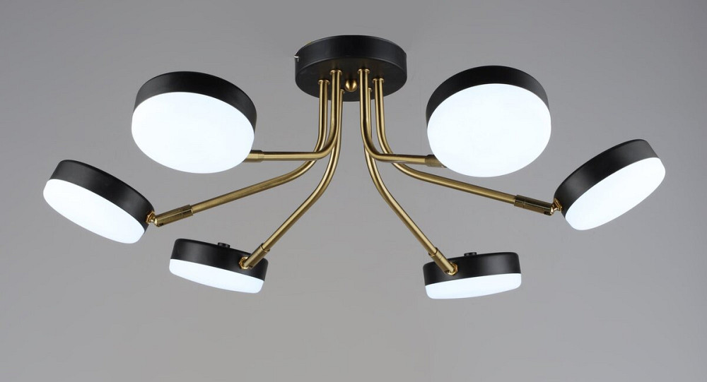 VALESO Люстра стельова світлодіодна VALESO N6665/6, LED, 15000LM, Чорний+Мідний Коломия - фото 1