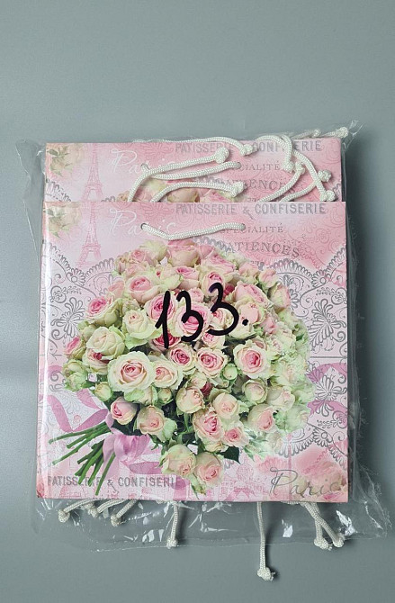 Пакет бумажный подарочный квадратный 23*24*10(артKV-133) (12 шт) Харьков - изображение 2