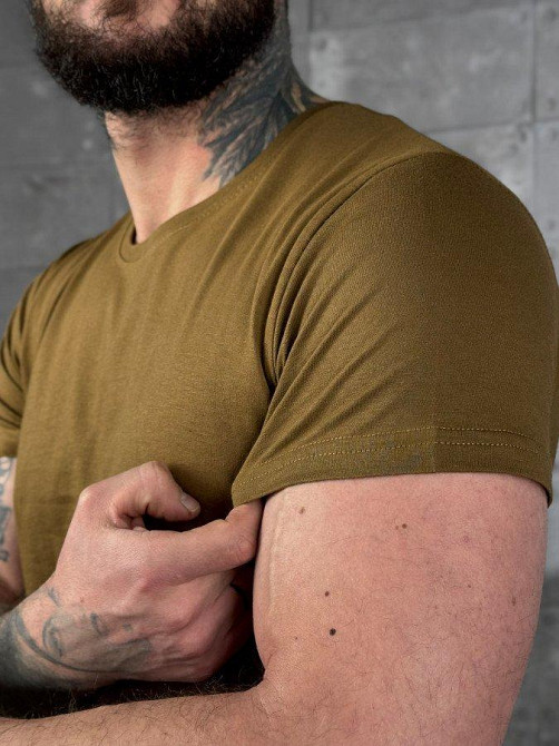 Бавовняна футболка-кайот хб НП4974 Одеса - фото 4