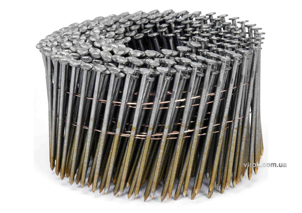 Цвяхи барабанні до пневматичного пістолета VOREL : L=75 мм, Ø=2.5 мм, 3000 шт. (YT-09214) [1] Одеса - фото 1