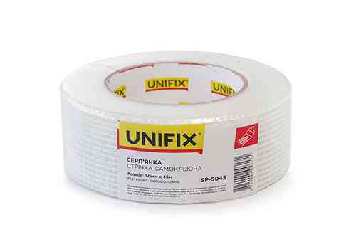 Лента стекловолоконная серпянка 50мм*45м UNIFIX Ровно