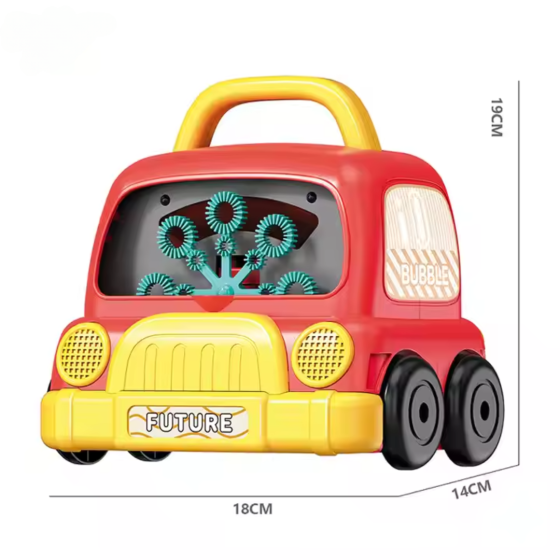 Генератор мыльных пузырей на батарейках, пузырьковая машина для детей с подсветкой, Красный Каменец-Подольский