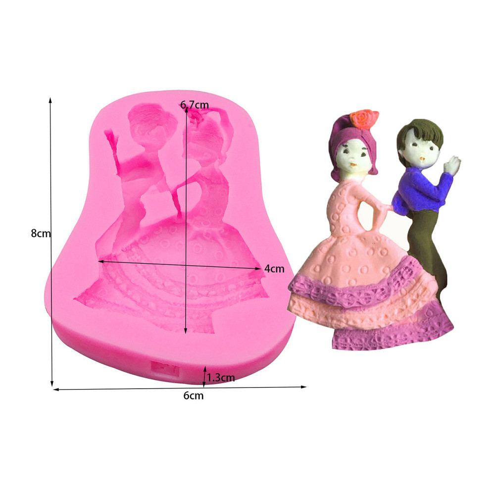 Молд силиконовый Свадебный 8 на 6 см розовый Киев - изображение 2