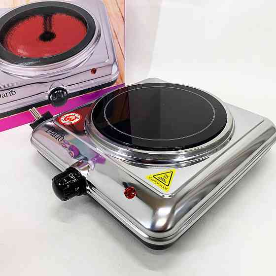 Бытовая переносная электроплита DARIO DHP121S 1200 Вт, Настольная электроплита удобная RH-54 Львов
