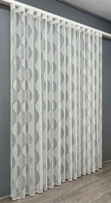 Тюль VR-Textil 1994т Жакард Молочний 400х270 см (42-1020) Київ - фото 3