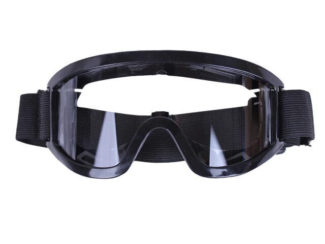 Мотоокуляри (скло однотонне прозоре) акрил тактичні чорні Мукачево - фото 3