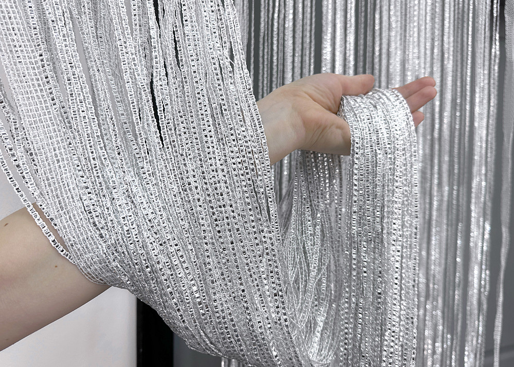 Шторы-нити Rovi Premium с люрексом Белый 300х300см 1 шт (61-114) Киев - изображение 6