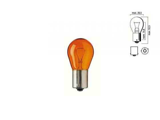 Вказівна лампа розжарювання HeadLight PY21W 12V BAU15S AMBER (поворот/габарит) Харків