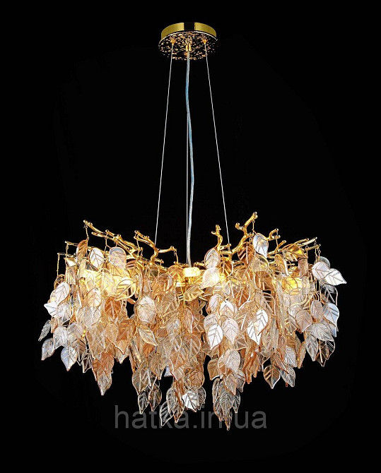 Люстра підвісна VALESO 33022/460 золотий на 6 ламп E14 Київ - фото 1