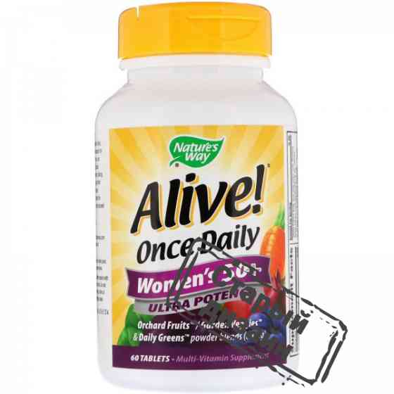 Мультивітаміни для жінок 50+ (Alive! Women&apos;s multi-vitamin) 60 таблеток Київ